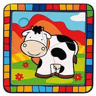 Obrázek z Vkládací puzzle Kráva