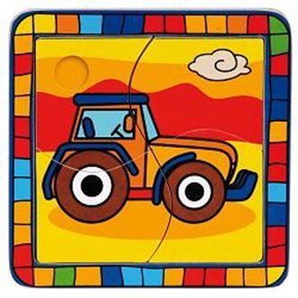 Obrázek z Vkládací puzzle Traktor