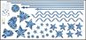 Obrázek z Nálepky na okno - Vánoce stužky vzor 5 zlaté 