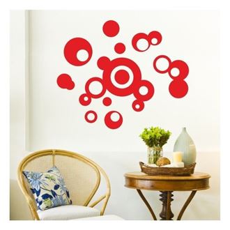 Obrázek z Textilní dekorace na stěnu - bubliny 