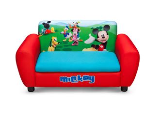 Obrázek z Dětská pohovka s bobkem a polštářkem Mickey Mouse 