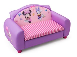 Obrázek Dětská pohovka s bobkem a polštářkem Minnie Mouse 