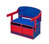 Obrázek z Dětská lavice s úložným prostorem modro - červená