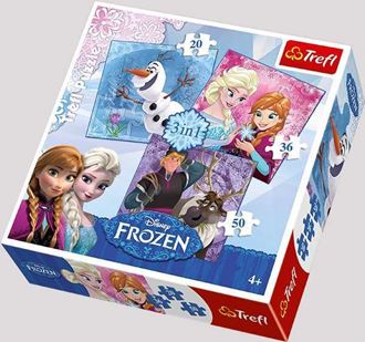 Obrázek z Puzzle Frozen 3v1