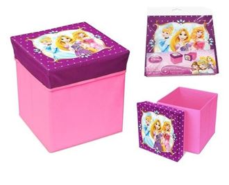 Obrázek z Skládací úložný box - sedátko 2v1 Princess