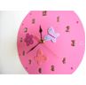 Obrázek z Dětské dřevěné hodiny Louka - Růžová