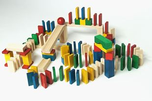 Obrázek Dřevěné domino 430ks