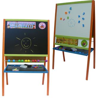 Obrázek z Dětská magnetická tabule 3v1 barevná - výška 109 cm