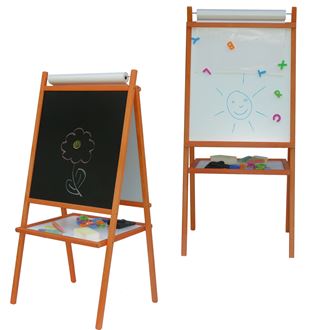 Obrázek z Dětská magnetická tabule 3v1 barevná - výška 94 cm