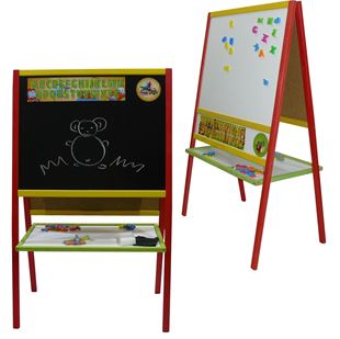 Obrázek Dětská magnetická tabule 2v1 barevná - výška 108 cm