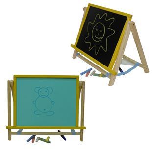 Obrázek Dětská otočná modrá tabule 2v1 barevná - výška 41 cm