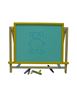 Obrázek z Dětská otočná modrá tabule 2v1 barevná - výška 41 cm