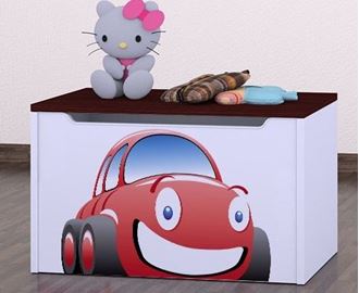 Obrázek z Dětská komoda na hračky - auto wenge