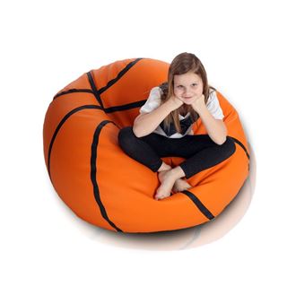 Obrázek z Sedací vak Basketbalový míč - Eko kůže