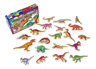 Obrázek Dřevěné magnetky - Dinosauři