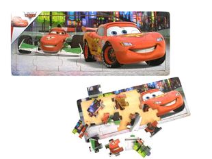 Obrázek Dřevěné puzzle - Cars  21 dílků