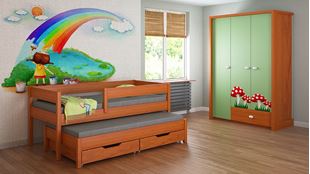 Obrázek Dětská postel s přistýlkou - Junior - 180x80cm