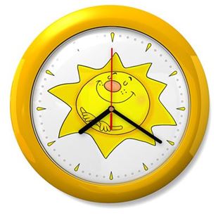 Obrázek Dětské hodiny č. 09 Sluníčko