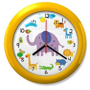 Obrázek Dětské hodiny č. 44 Žluté Safari