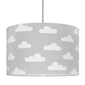Obrázek z Textilní závěsná lampa Obláčky - šedá