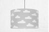 Obrázek z Textilní závěsná lampa Obláčky - šedá