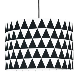 Obrázek z Textilní závěsná lampa Triangle - černá