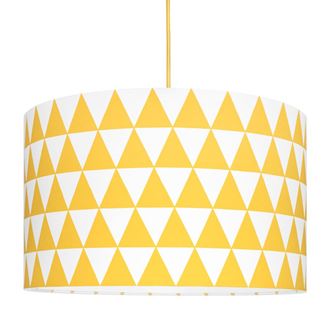 Obrázek z Textilní závěsná lampa Triangle - žlutá