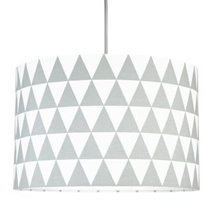 Obrázek Textilní závěsná lampa Triangle - šedá