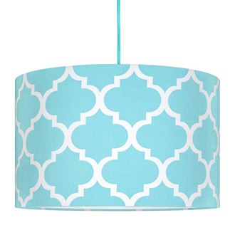 Obrázek z Textilní závěsná lampa Maroko - modrá