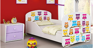 Obrázek Dětská postel - Sovičky