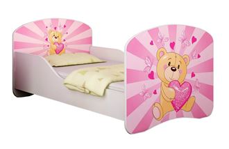 Obrázek z Dětská postel - Růžový Teddy medvídek