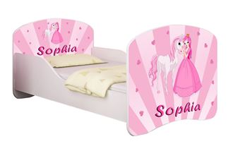 Obrázek z Dětská postel - Princezna s koníkem + jméno