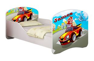 Obrázek Dětská postel - Závodní auto + jméno