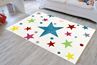 Obrázek z Dětský koberec STARS krémová/multicolor 80x150 cm