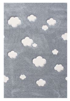Obrázek z Dětský koberec Mráčky stříbrno-šedý 120x180cm
