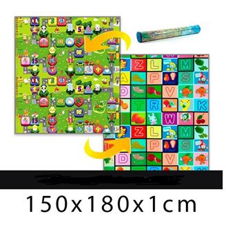 Obrázek z Dětský pěnový koberec - číselna ulička + kostky 150x180x1cm