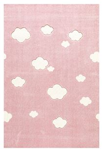 Obrázek Dětský koberec Mráčky růžovo-bílý 120x180 cm