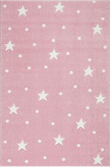 Obrázek z Dětský koberec HEAVEN růžová/ bílá 100x150 cm