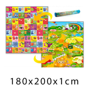Obrázek Dětský pěnový koberec - Ovocná krajina + ABC 180x200x1 cm