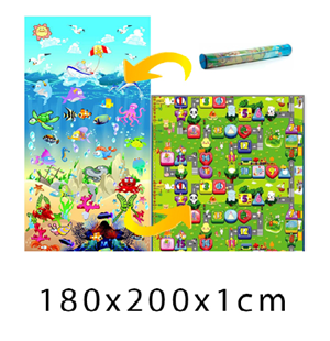 Obrázek Dětský pěnový koberec - Oceán + Číselná ulička 200x180x1 cm
