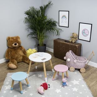 Obrázek Ourbaby dětský stůl kulatý s židlemi