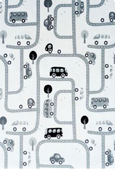 Obrázek z Dětský koberec MILUJEME HRU - černo-bílý 90x130 cm