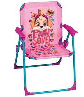 Obrázek Dětská campingová židlička Tlapková patrola - růžová
