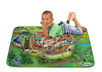 Obrázek z Dětský koberec na hraní Soft Hrad 100x150 cm