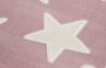 Obrázek z Dětský koberec Hvězdy - růžovo-bílý Stars 100x160 cm