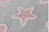 Obrázek z Dětský koberec Hvězdy - šedo-růžový Stars 100x160 cm
