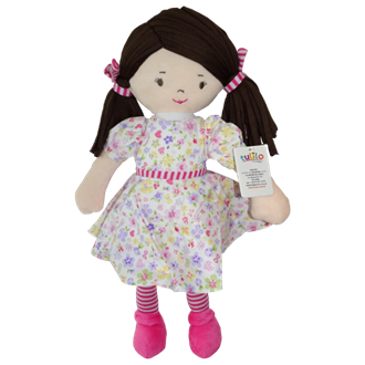 Obrázek z Hadrová panenka Malvínka, 40 cm - růžová
