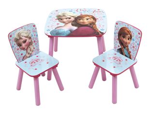 Obrázek Dětský stůl s židlemi Frozen - fialovo-modrý