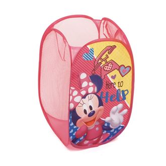 Obrázek z Dětský skládací koš na hračky Minnie Mouse