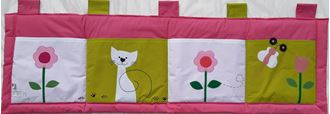 Obrázek z Kapsář za postel 160x50 cm - Kočička a kytičky